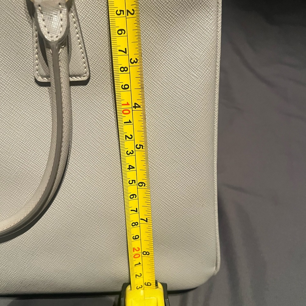 Prada Tote. Authentic. Grey/Bone. Excellent Condi… - image 7